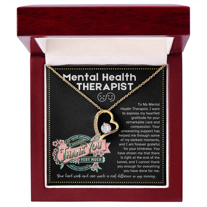 JGF Jewelry Gifts for Family Thank You Gifts For Therapists Mental Health Heart Necklace