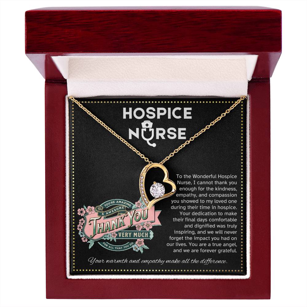 JGF Jewelry Gifts for Family Registered Nurse RN Hospice Nurse Thank You Necklace Gifts