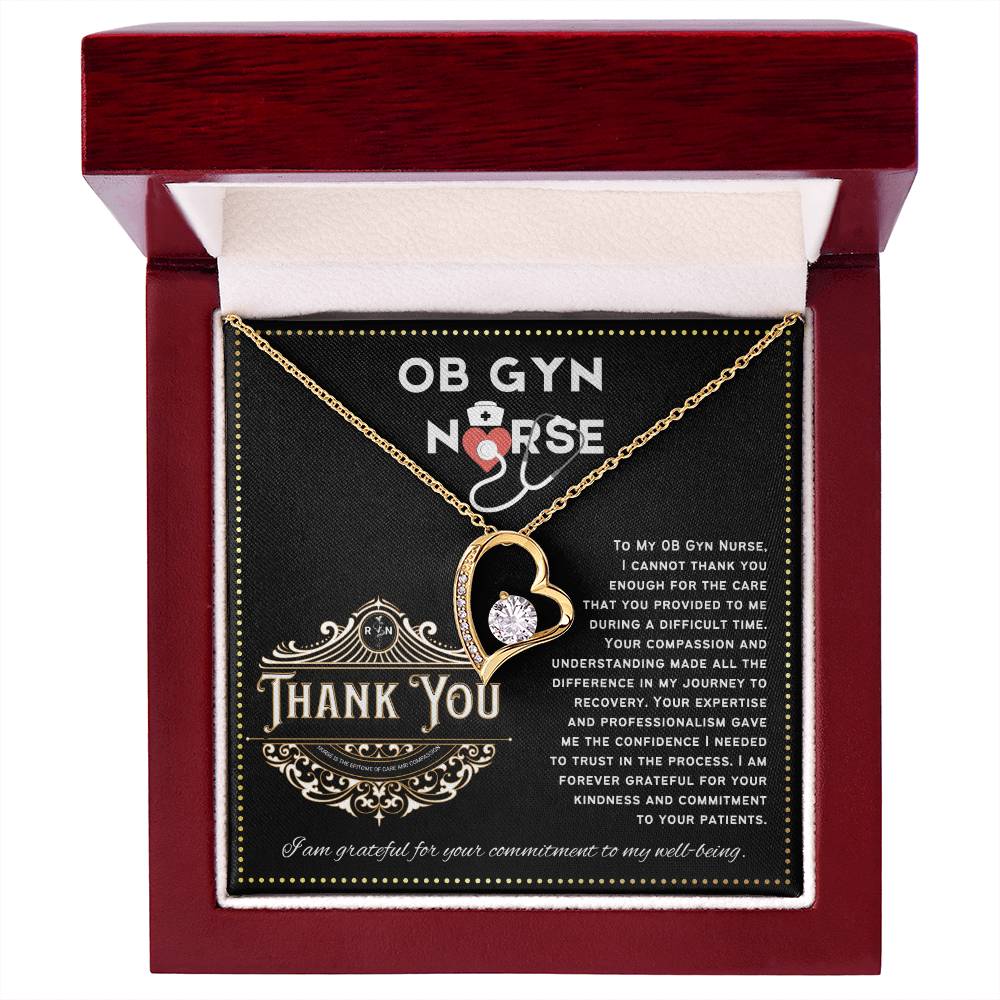 JGF Jewelry Gifts for Family Ob Gyn Thank You Gifts For Nurse Single Heart Necklace