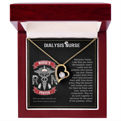 JGF Jewelry Gifts for Family | Dialysis Nurse Gifts For Women | Nurse Heart Necklace Pendant