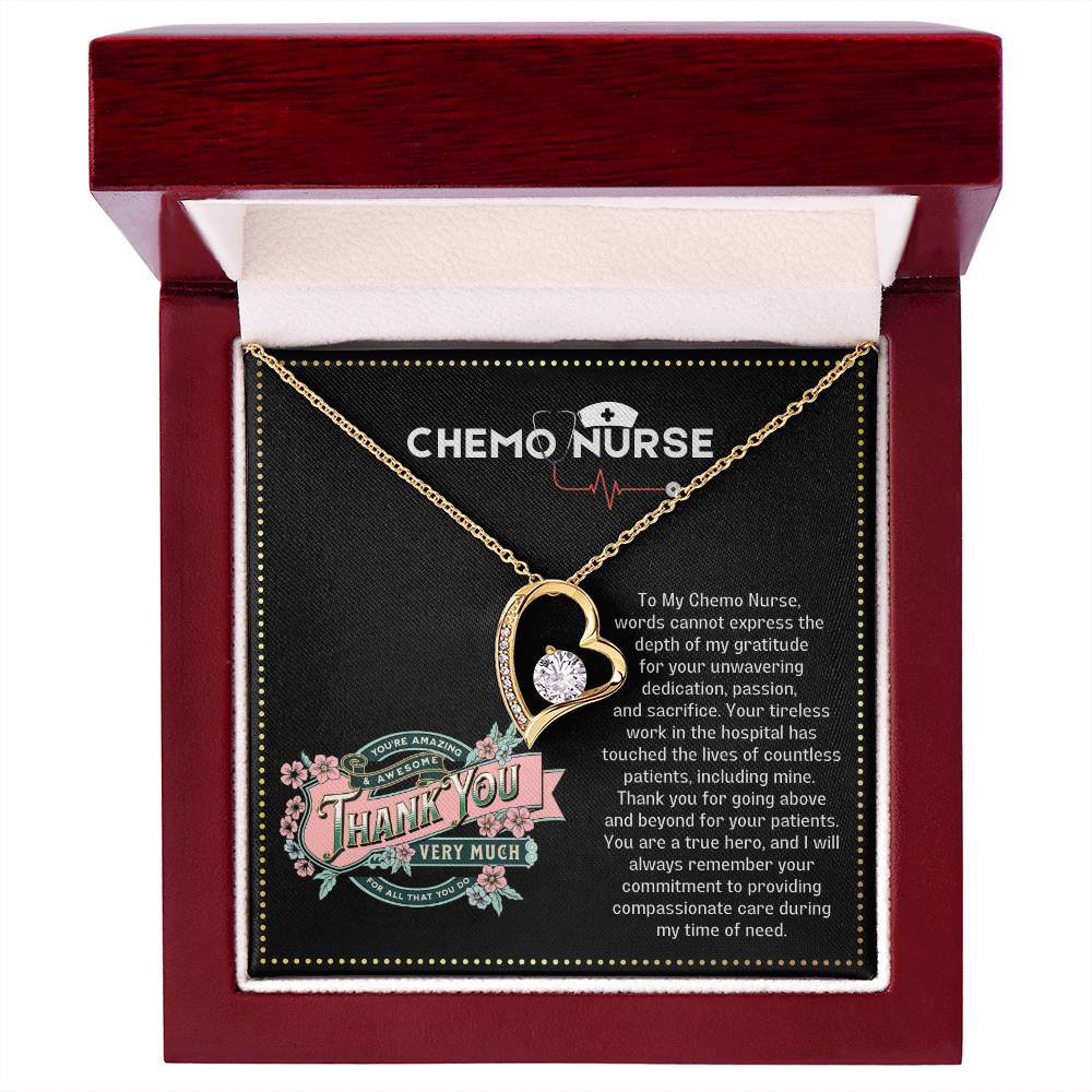 JGF Jewelry Gifts for Family Chemo Gifts For Women Thank You Heart Necklace