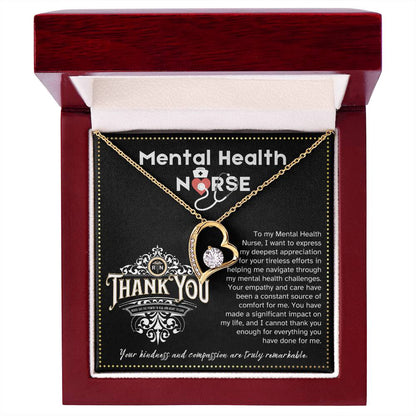 JGF Jewelry Gifts for Family Thank You Gifts Mental Health Single Nurses Heart Necklace