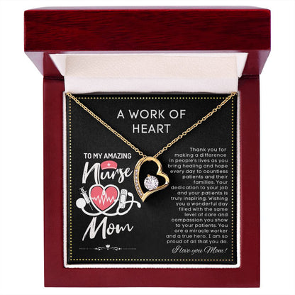 JGF Jewelry Gifts for Family | My Mommy Is A Nurse | Baby Shower Gift For Mom Who Is A Nurse Necklace Jewelry