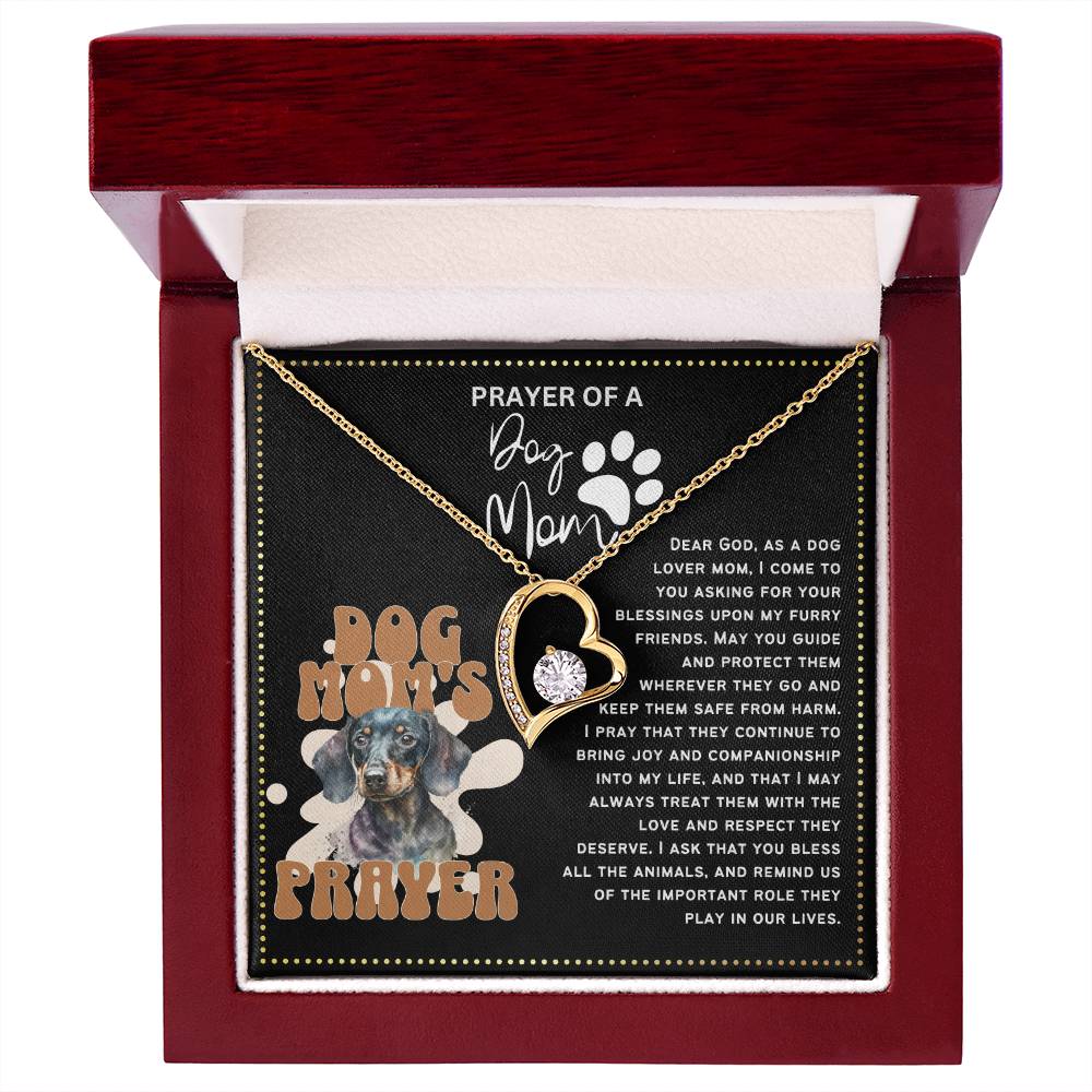 JGF Jewelry Gifts for Family Prayer For My Pet Dog Lover Mom Heart Necklace