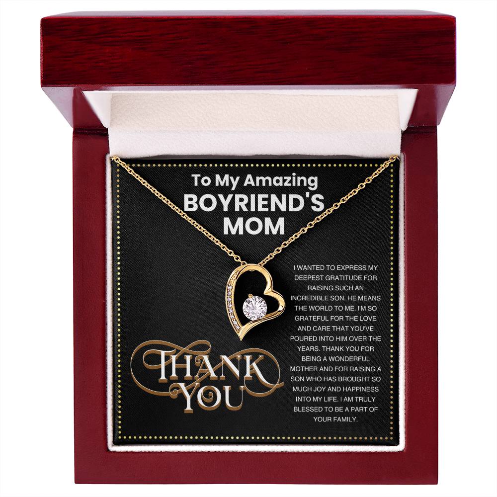 JGF Jewelry Gifts for Family Thank You For Being Awesome Gifts for Boyfriend's Mom
