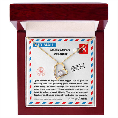 JGF Jewelry Gifts for Family | Long Distance Birthday Gifts For Adult Daughter | Simple Single Heart Shaped Charm Pendant Necklace