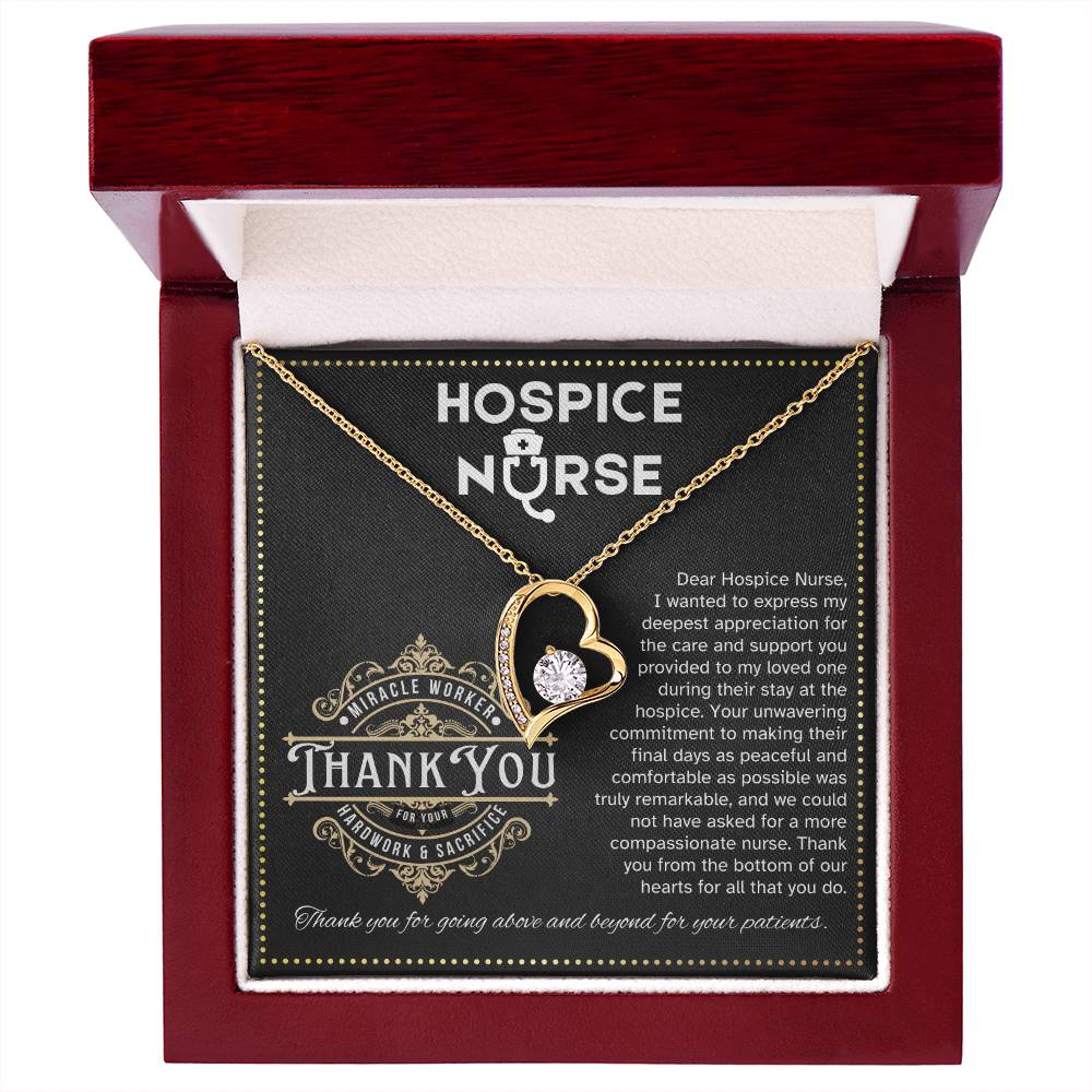 JGF Jewelry Gifts for Family Sterling Silver Heart Choker Necklaces for Women Hospice Nurse