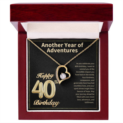 JGF Jewelry Gifts for Family Happy 40th Birthday Card for Women