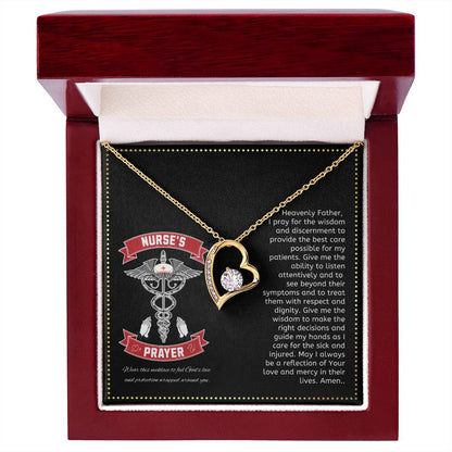 JGF Jewelry Gifts for Family | Nurses Prayer Necklace For Men And Women | Registered Nurse RN Necklaces Sterling Silver