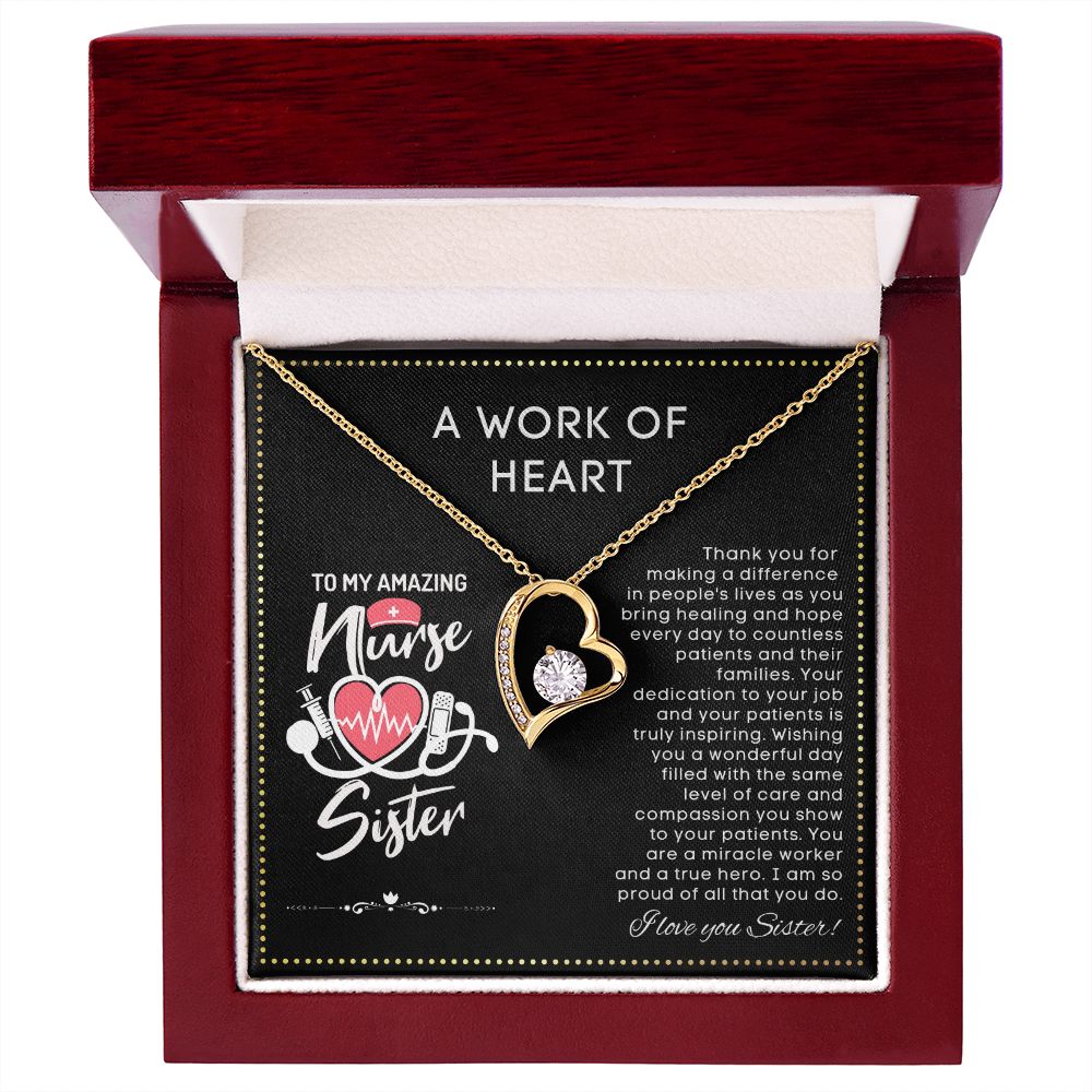 JGF Jewelry Gifts for Family | Nurse Appreciation Gifts For Sister Necklace | Nurses Week Gifts Sister