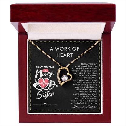 JGF Jewelry Gifts for Family | Nurse Appreciation Gifts For Sister Necklace | Nurses Week Gifts Sister