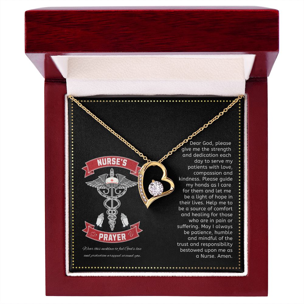 JGF Jewelry Gifts for Family | Nurses Prayer Necklace Sterling Silver | Nurse Practitioner Graduation Gifts For Women