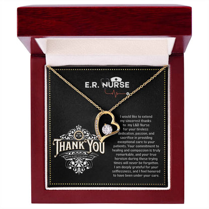 JGF Jewelry Gifts for Family Emergency Room ER Nurse Necklace for Women
