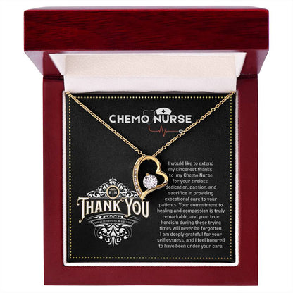 JGF Jewelry Gifts for Family Chemo Nurse RN Thank You Gifts for Women Heart Necklace