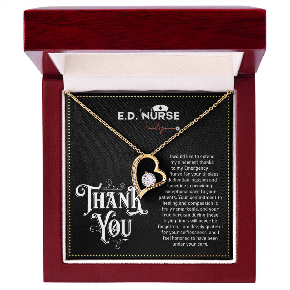 JGF Jewelry Gifts for Family Emergency Department ED Nurse Gifts For Women