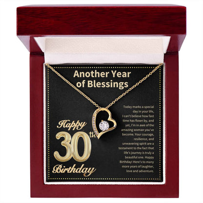 JGF Jewelry Gifts for Family Happy 30th Birthday Card for Women