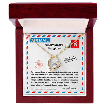 JGF Jewelry Gifts for Family | Long Distance Birthday Gifts For Adult Daughter | Simple Single Heart Shaped Charm Pendant Necklace