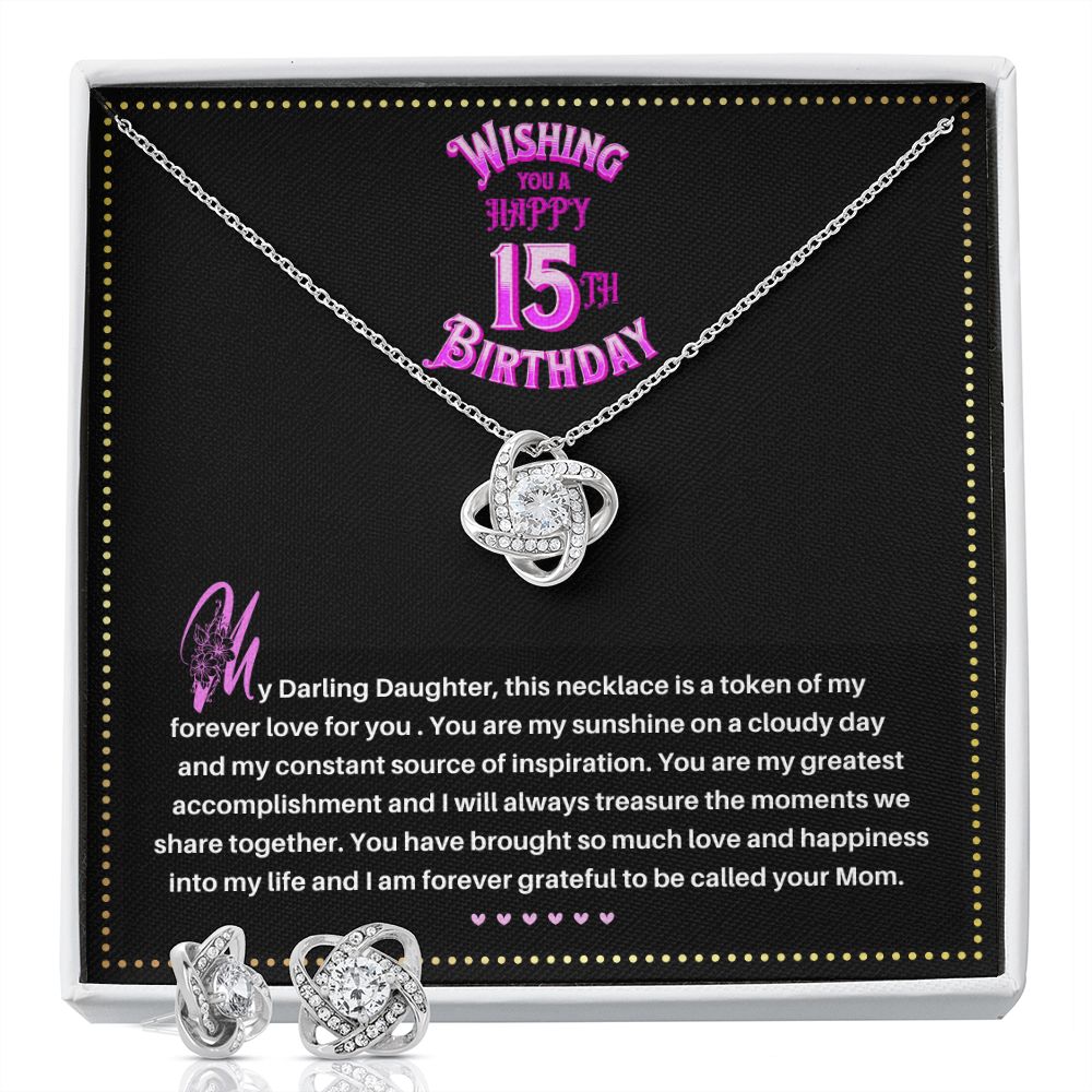 JGF Jewelry Gifts for Family | Birthday Gift For 15 Year Old Girl Teenager | 15th Birthday Gifts For Girls Necklace