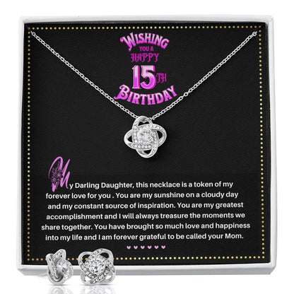 JGF Jewelry Gifts for Family | Birthday Gift For 15 Year Old Girl Teenager | 15th Birthday Gifts For Girls Necklace
