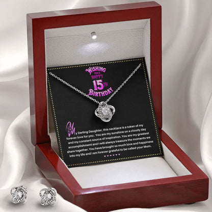 JGF Jewelry Gifts for Family | Birthday Gift For 15 Year Old Girl Teenager | 15th Birthday Gifts For Girls Necklace