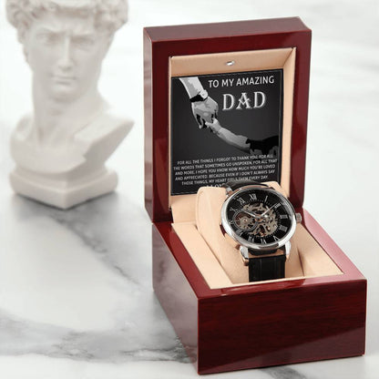 Dad-To Thank You-Metal Chronograph Watch