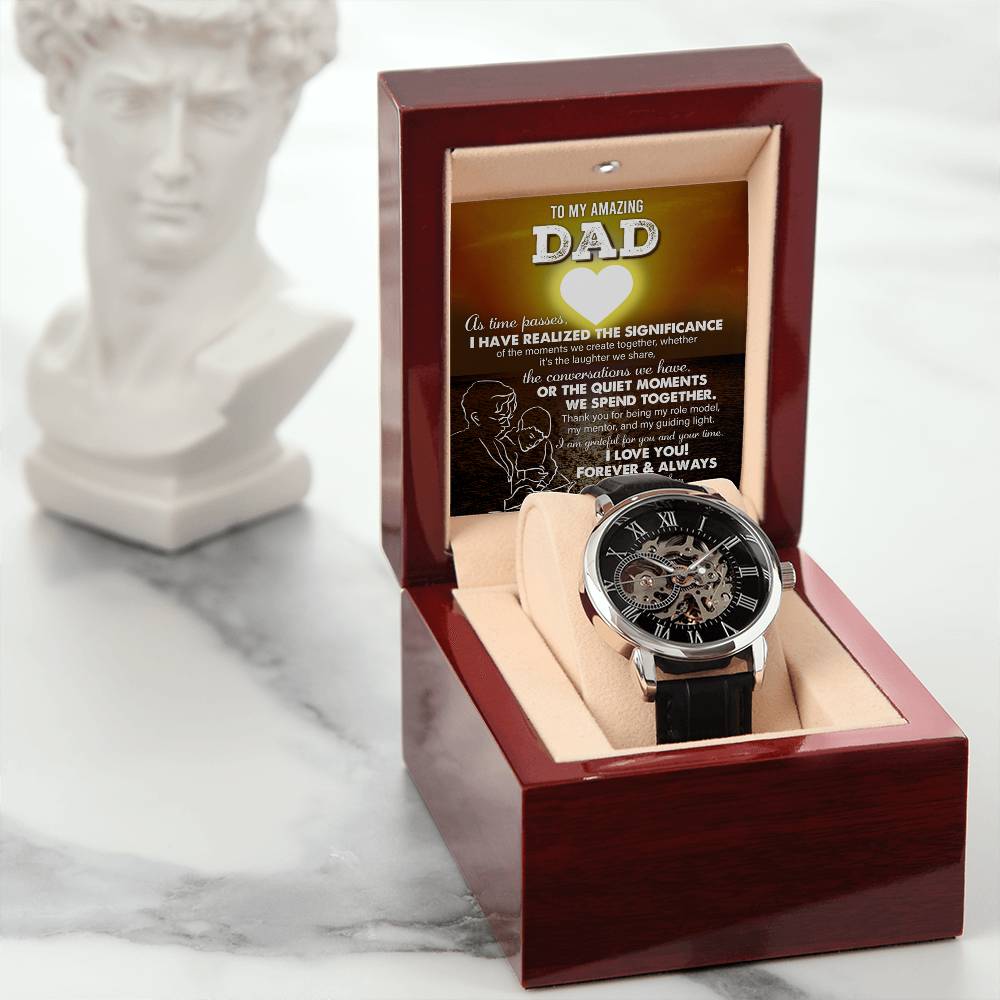 Dad-My Guiding Light-Metal Chronograph Watch