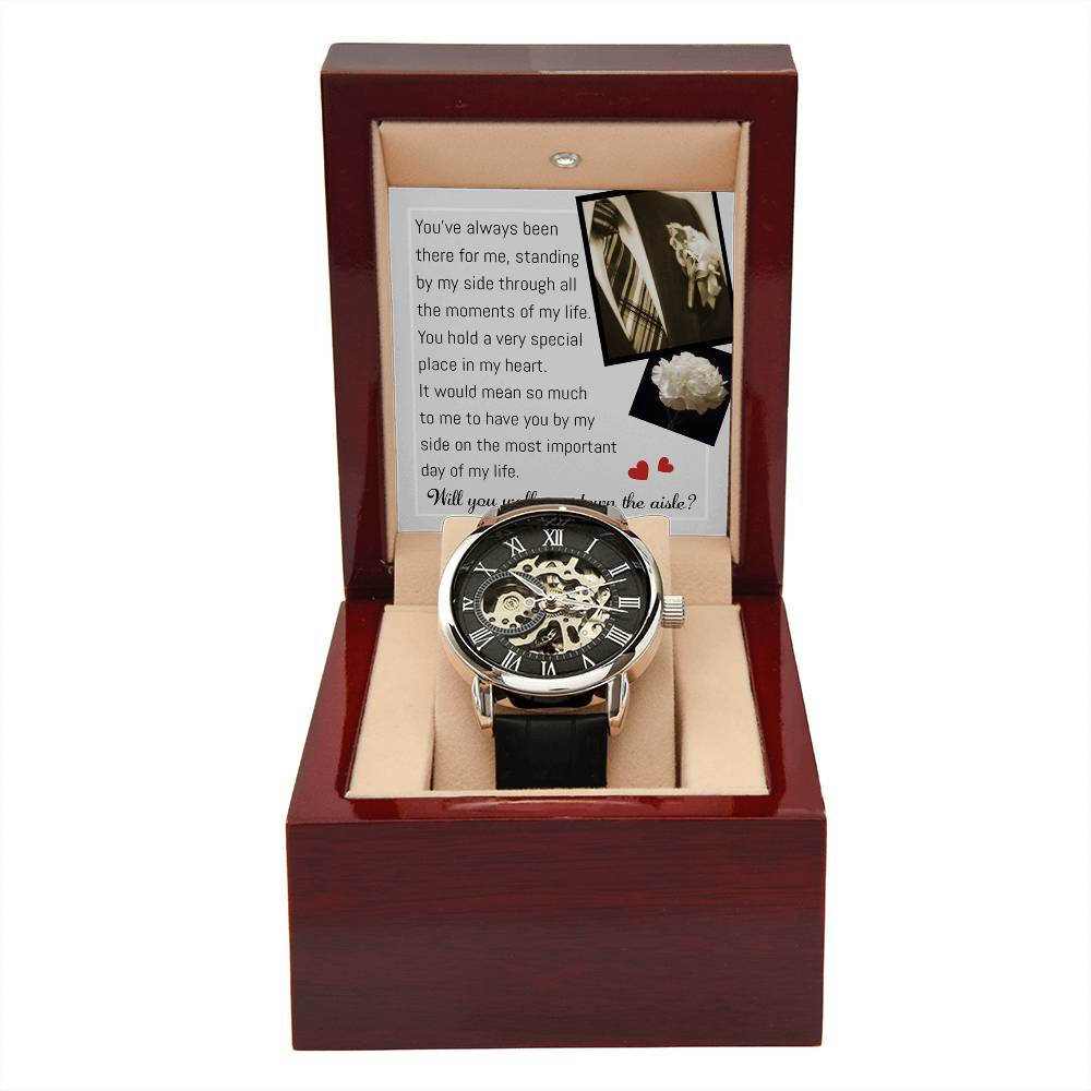 Wedding-Down The Aisle-Metal Chronograph Watch