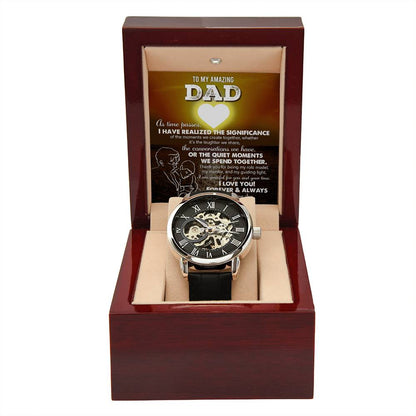 Dad-My Guiding Light-Metal Chronograph Watch