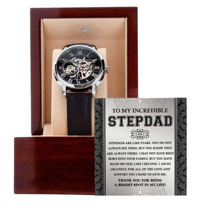 Stepdad-A Bright Spot-Metal Chronograph Watch