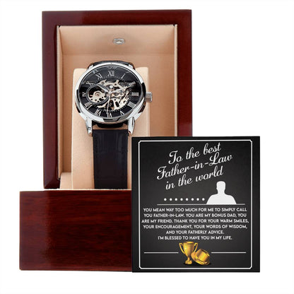 Father-In-Law-The Best-Metal Luxury Openwork Watch