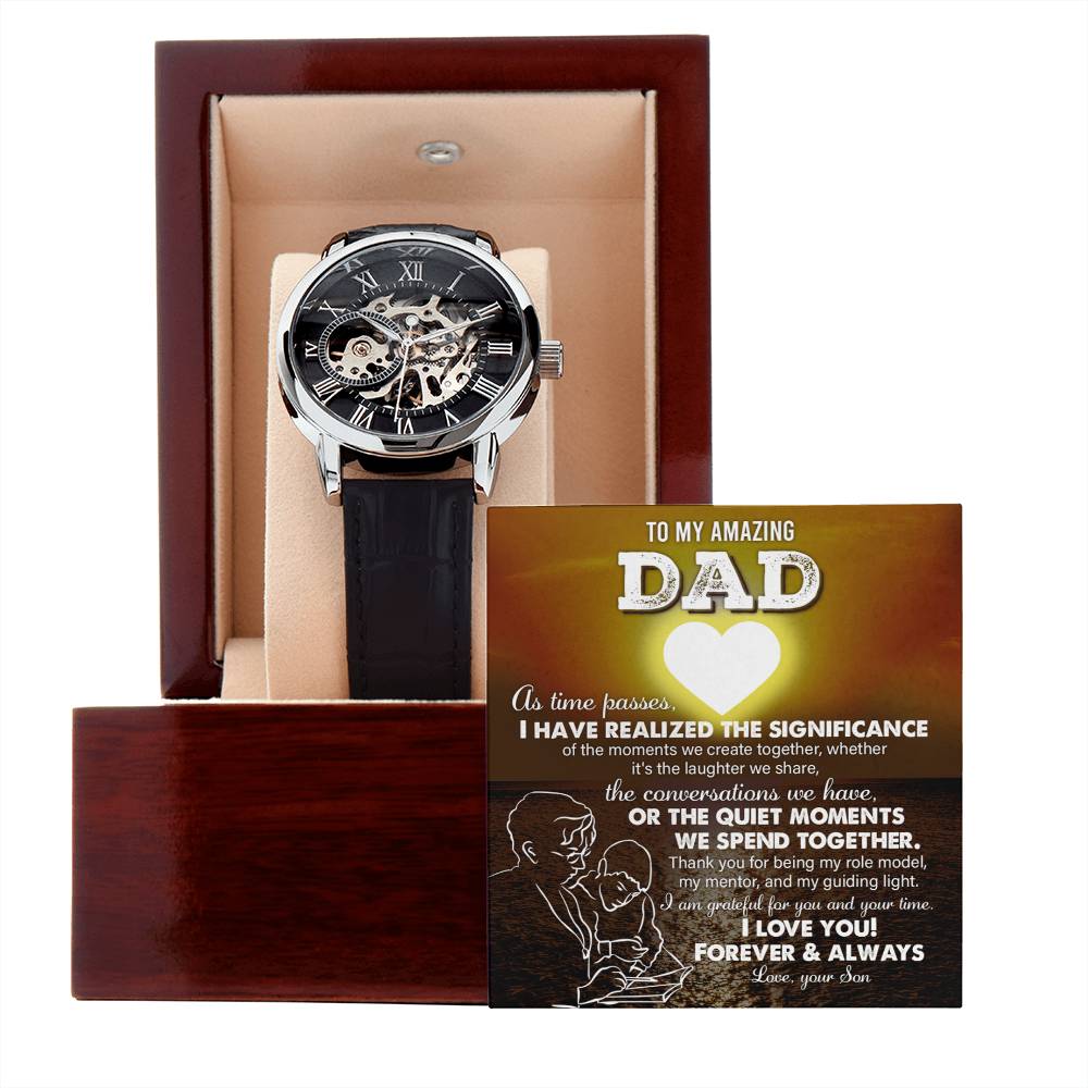 Dad-My Guiding Light-Metal Chronograph Watch