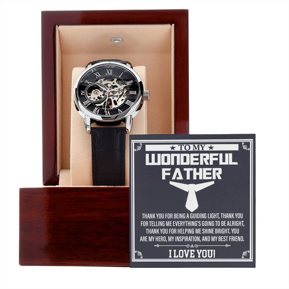 Dad-My Best Friend-Metal Chronograph Watch