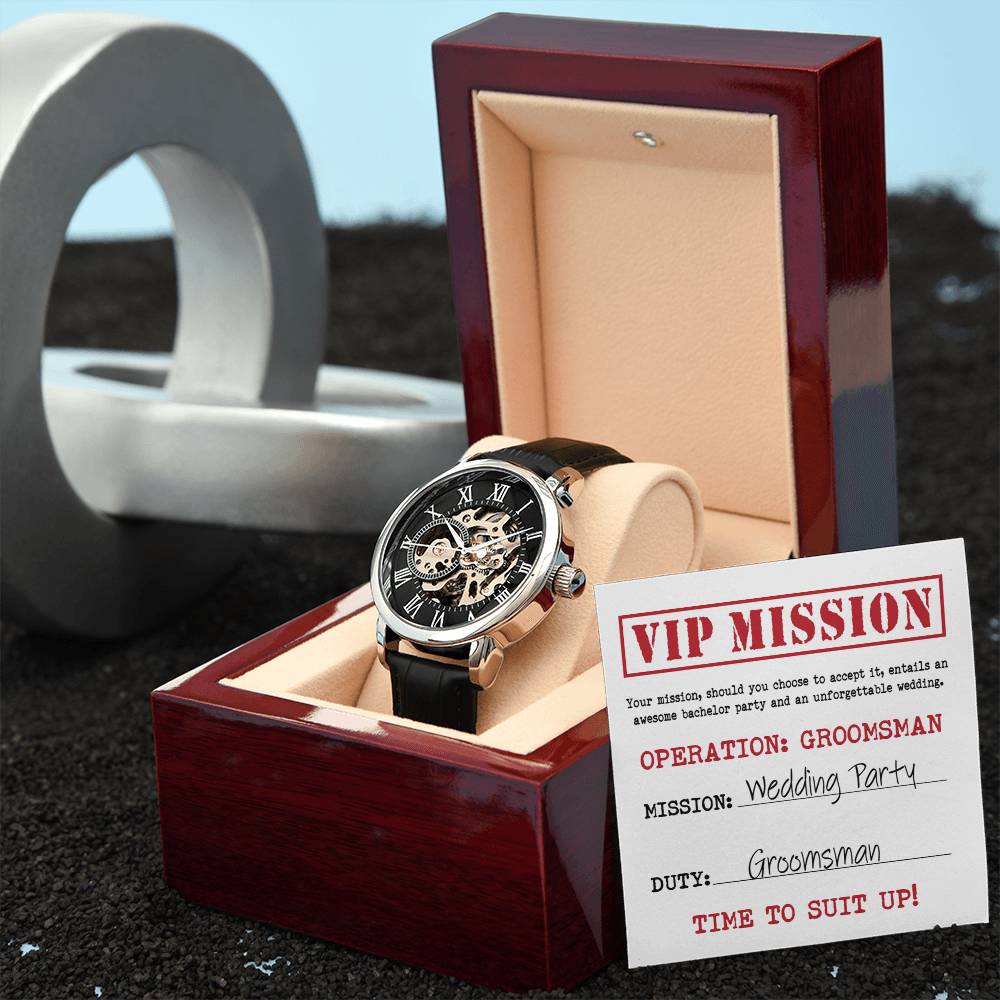 Groomsman-VIP Mission-Metal Chronograph Watch