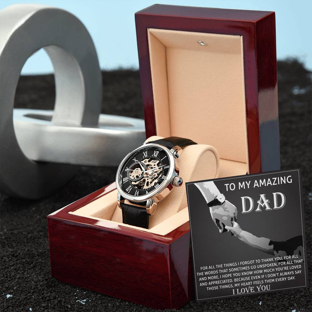Dad-To Thank You-Metal Chronograph Watch