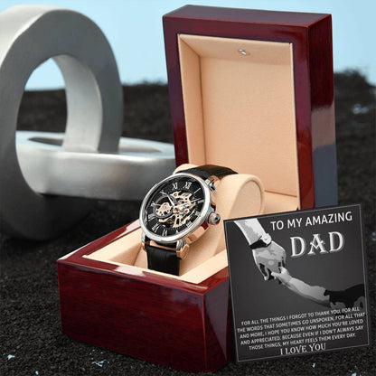 Dad-To Thank You-Metal Chronograph Watch