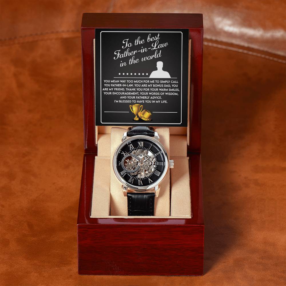 Father-In-Law-The Best-Metal Luxury Openwork Watch