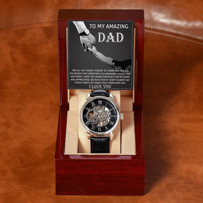 Dad-To Thank You-Metal Chronograph Watch
