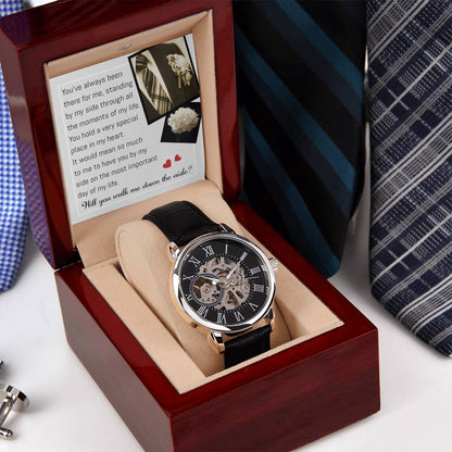 Wedding-Down The Aisle-Metal Chronograph Watch