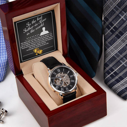 Father-In-Law-The Best-Metal Luxury Openwork Watch