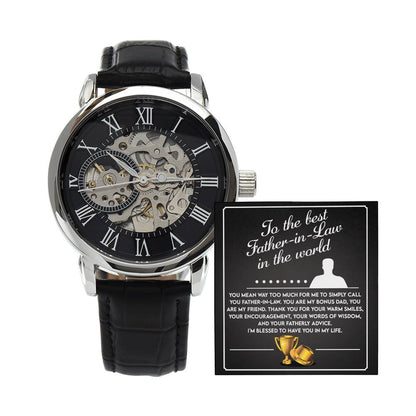 Father-In-Law-The Best-Metal Luxury Openwork Watch