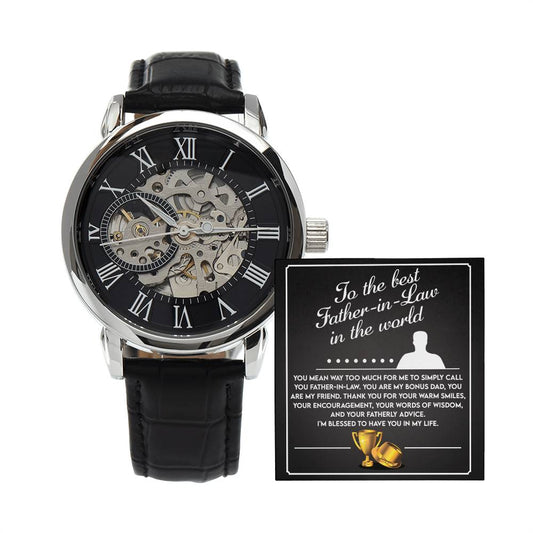 Father-In-Law-The Best-Metal Luxury Openwork Watch