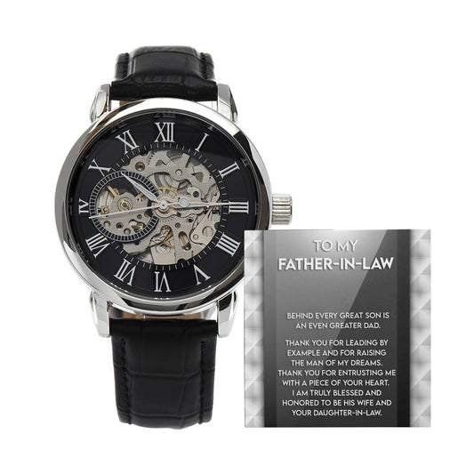 Father-in-Law-Of Your Heart-Metal Chronograph Watch