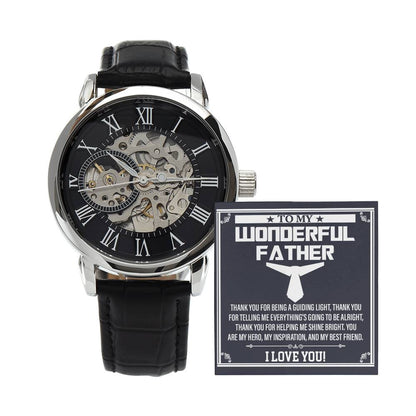 Dad-My Best Friend-Metal Chronograph Watch