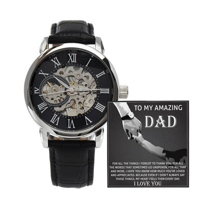 Dad-To Thank You-Metal Chronograph Watch