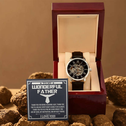 Dad-My Best Friend-Metal Chronograph Watch