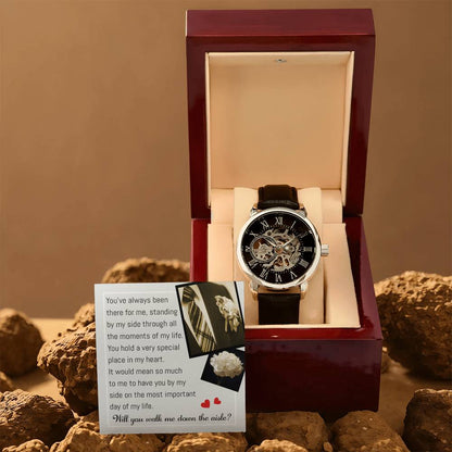 Wedding-Down The Aisle-Metal Chronograph Watch