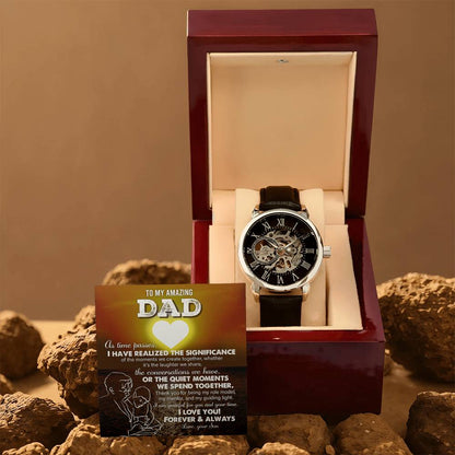Dad-My Guiding Light-Metal Chronograph Watch