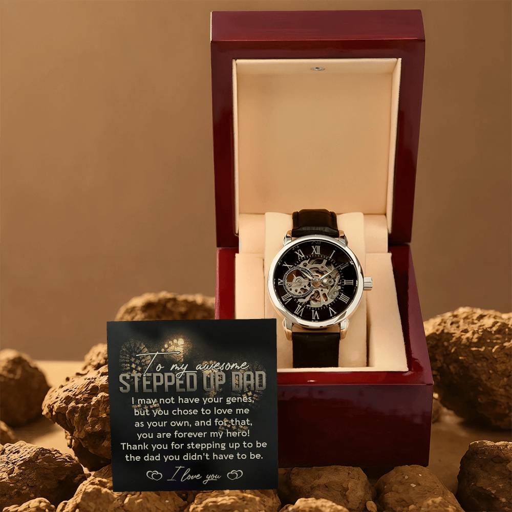 Stepdad-Be The Dad-Metal Chronograph Watch