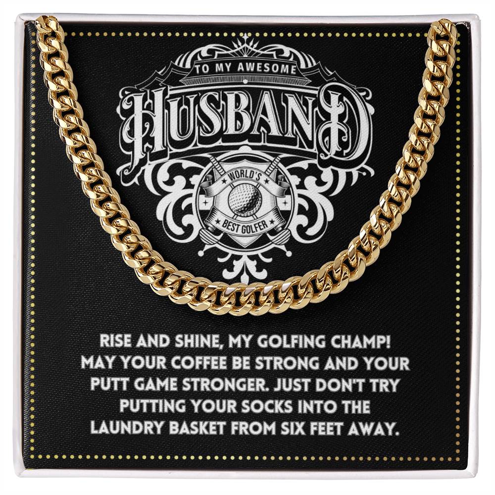 JGF Jewelry Gifts for Family To My Husband Golf Gifts 50th Birthday Necklace