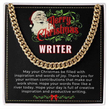JGF Jewelry Gifts for Family | Aspiring Book Writer Author Xmas Gifts for Men for Christmas